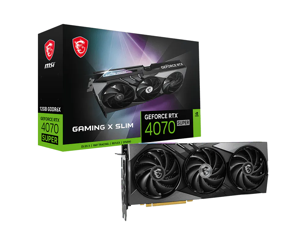 MSI GeForce RTX 4070 SUPER 12G GAMING X SLIM